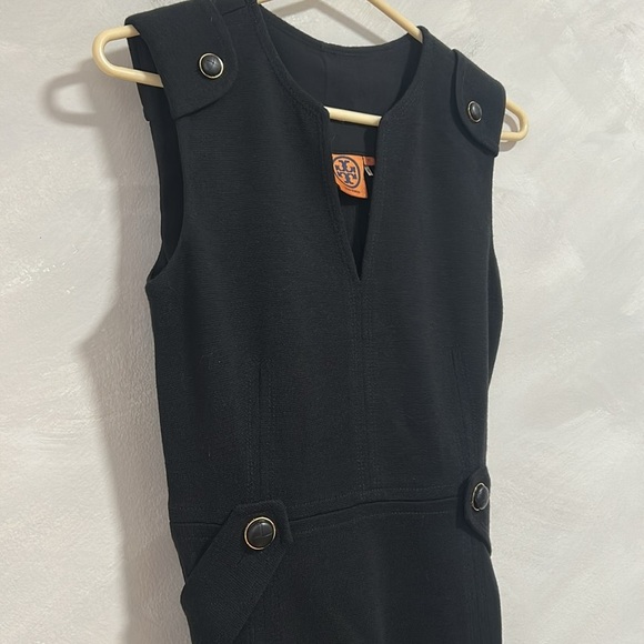 Tory Burch Declan Tab Wool Blend Dress Size XS black career office classic - Picture 6 of 14